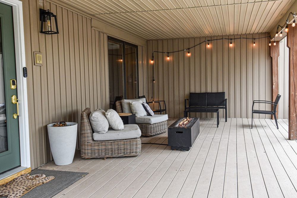 Covered front porch