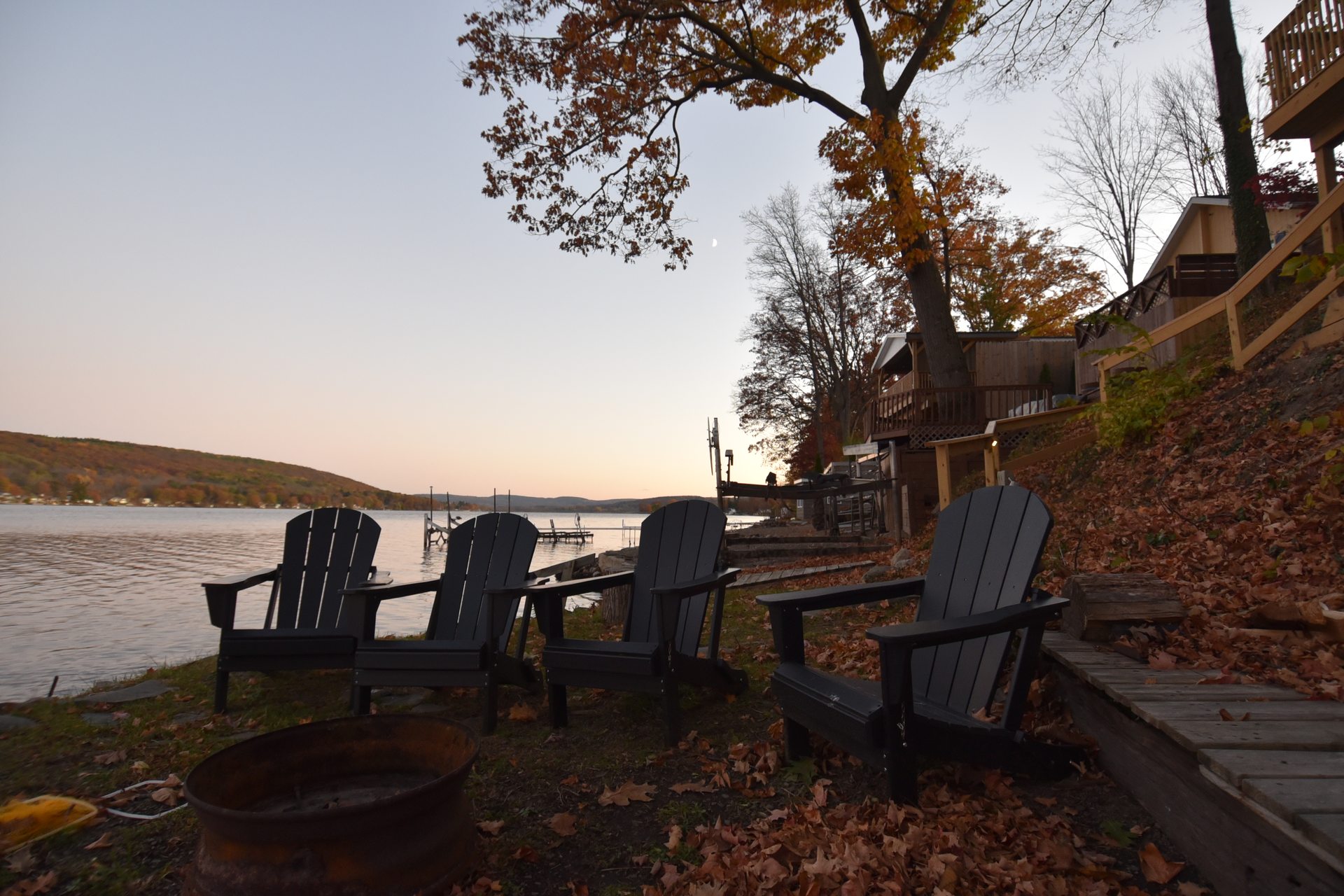 Waneta Lake at sunset